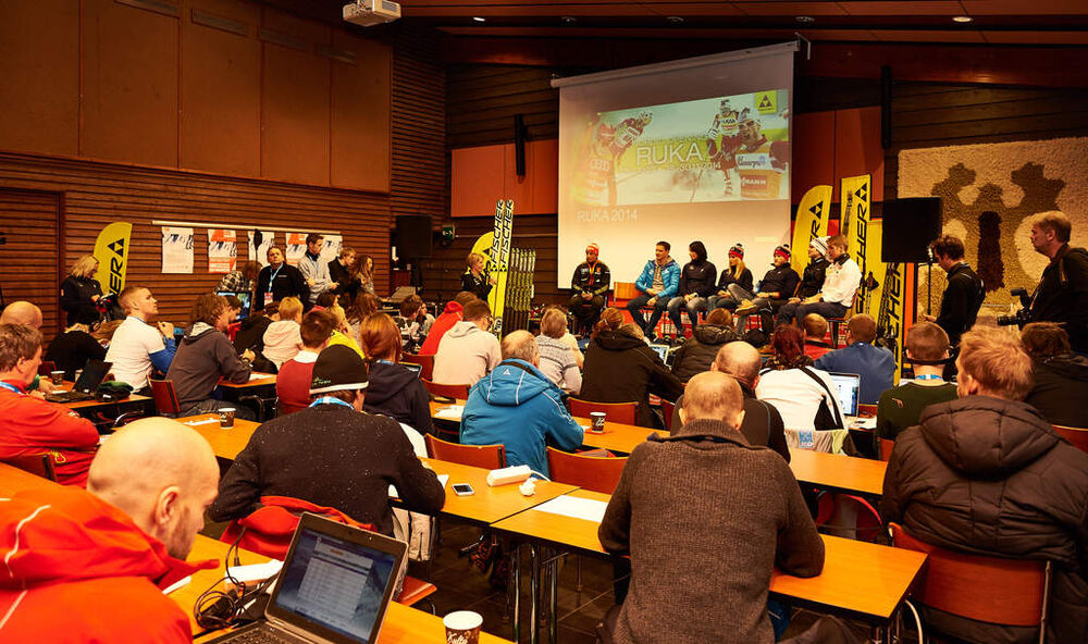 28.11.2014, Ruka, Finland (FIN): Fischer press conference at Ruka conference center- FIS world cup cross-country, training, Ruka (FIN). www.nordicfocus.com. © Felgenhauer/NordicFocus. Every downloaded picture is fee-liable.