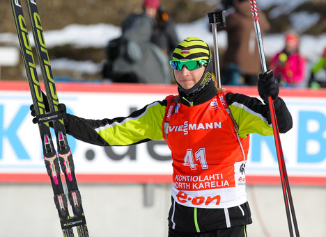 16.03.2014, Kontiolahti, Finland (FIN): Andrejs Rastorgujevs (LAT), Fischer, Rottefella, Swix- IBU world cup biathlon, pursuit men, Kontiolahti (FIN). www.nordicfocus.com. © Laiho/NordicFocus. Every downloaded picture is fee-liable. NordicFocus 16.03.2014, Kontiolahti, Finland (FIN): Andrejs Rastorgujevs (LAT), Fischer, Rottefella, Swix- IBU world cup biathlon, pursuit men, Kontiolahti (FIN). www.nordicfocus.com. © Laiho/NordicFocus. Every downloaded picture is fee-liable.