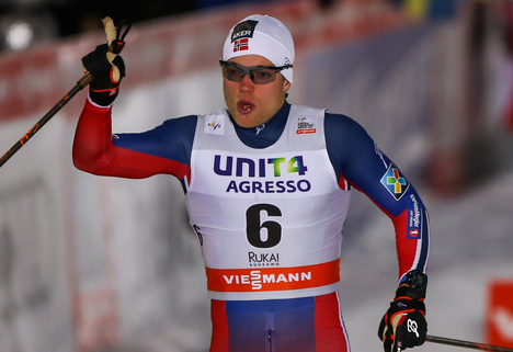 29.11.2014, Ruka, Finland (FIN): Eirik Brandsdal (NOR), Fischer, Alpina, Rottefella- FIS world cup cross-country, individual sprint, Ruka (FIN). www.nordicfocus.com. © Laiho/NordicFocus. Every downloaded picture is fee-liable. NordicFocus 29.11.2014, Ruka, Finland (FIN): Eirik Brandsdal (NOR), Fischer, Alpina, Rottefella- FIS world cup cross-country, individual sprint, Ruka (FIN). www.nordicfocus.com. © Laiho/NordicFocus. Every downloaded picture is fee-liable.
