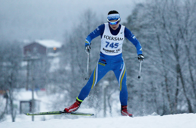 MOA MOLANDER KRISTIANSEN, Domnarvet var snabbaste juniortjej i Idre-Särna-tävlingarnas distanslopp. Foto/rights: MARCELA HAVLOVA/sweski.com
