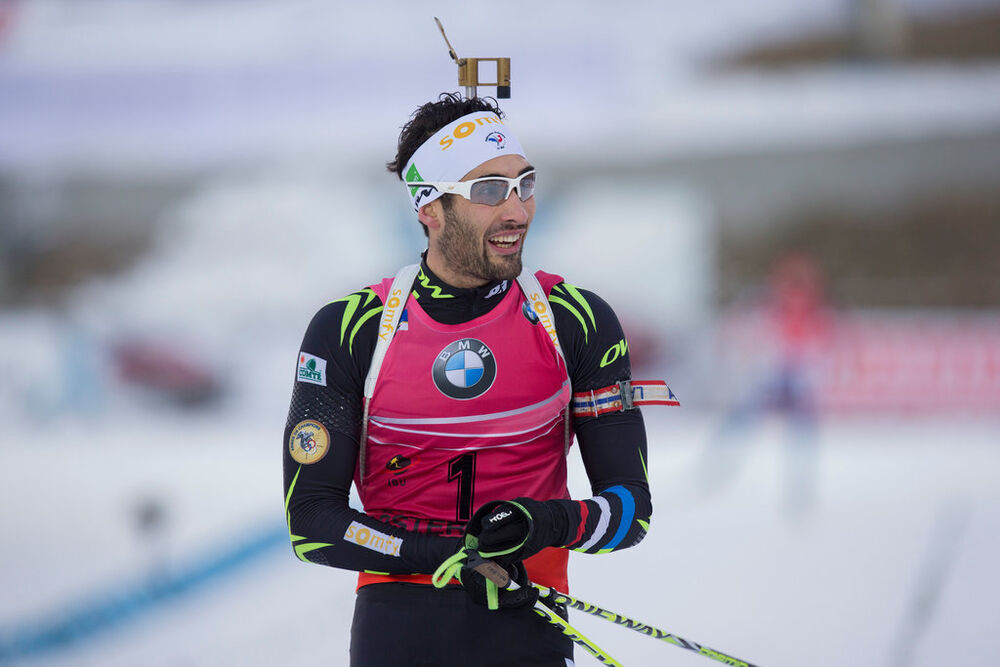07.12.2014, Oestersund, Sweden (SWE): Martin Fourcade (FRA) - IBU world cup biathlon, pursuit men, Oestersund (SWE). www.nordicfocus.com. © Manzoni/NordicFocus. Every downloaded picture is fee-liable.