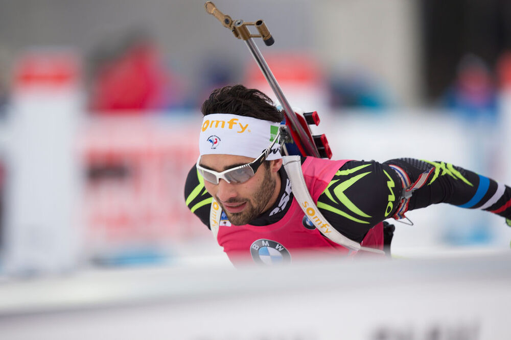 07.12.2014, Oestersund, Sweden (SWE): Martin Fourcade (FRA) - IBU world cup biathlon, pursuit men, Oestersund (SWE). www.nordicfocus.com. © Manzoni/NordicFocus. Every downloaded picture is fee-liable.