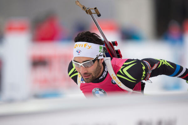 07.12.2014, Oestersund, Sweden (SWE): Martin Fourcade (FRA) - IBU world cup biathlon, pursuit men, Oestersund (SWE). www.nordicfocus.com. © Manzoni/NordicFocus. Every downloaded picture is fee-liable. NordicFocus