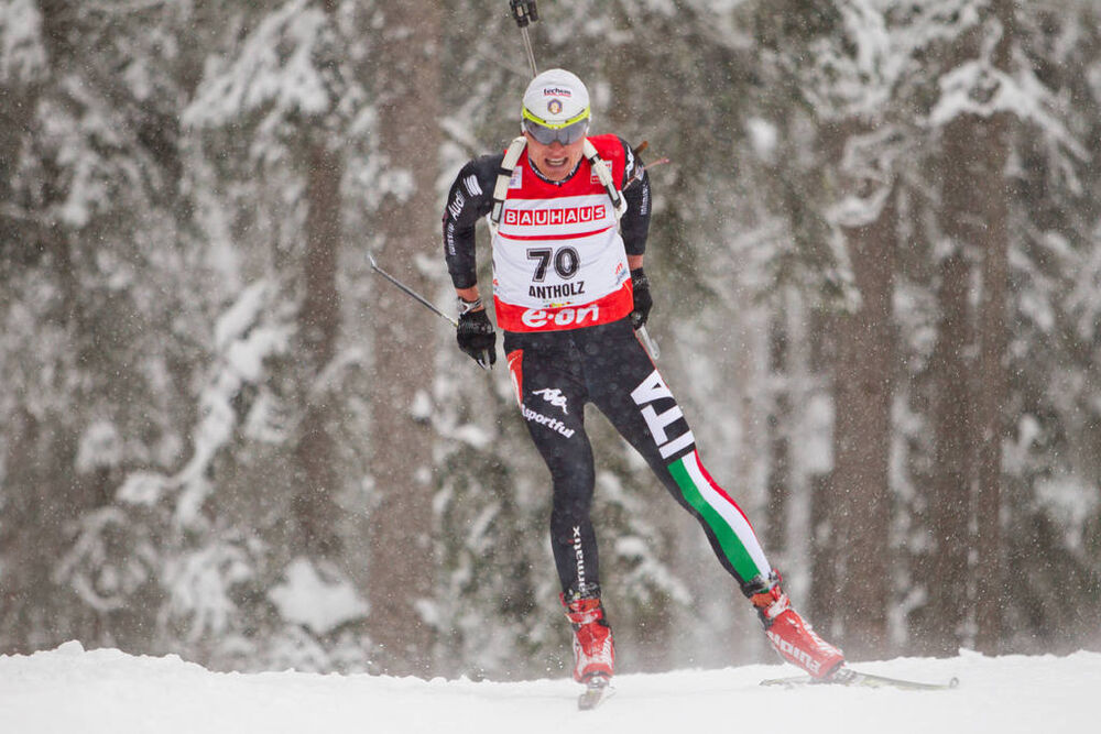 17.01.2014, Antholz, Italy (ITA): Daniel Taschler (ITA)- IBU world cup biathlon, sprint men, Antholz (ITA). www.nordicfocus.com. © Manzoni/NordicFocus. Every downloaded picture is fee-liable.