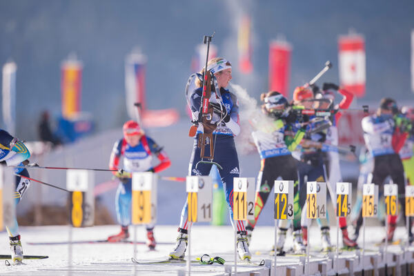 14.12.2014, Hochfilzen, Austria (AUT): Susan Dunklee (USA)- IBU world cup biathlon, pursuit women, Hochfilzen (AUT). www.nordicfocus.com. © Manzoni/NordicFocus. Every downloaded picture is fee-liable. NordicFocus