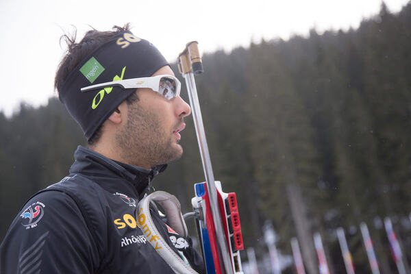 17.12.2014, Pokljuka, Slovenia (SLO): Martin Fourcade (FRA)- IBU world cup biathlon, training, Pokljuka (SLO). www.nordicfocus.com. © Manzoni/NordicFocus. Every downloaded picture is fee-liable. NordicFocus
