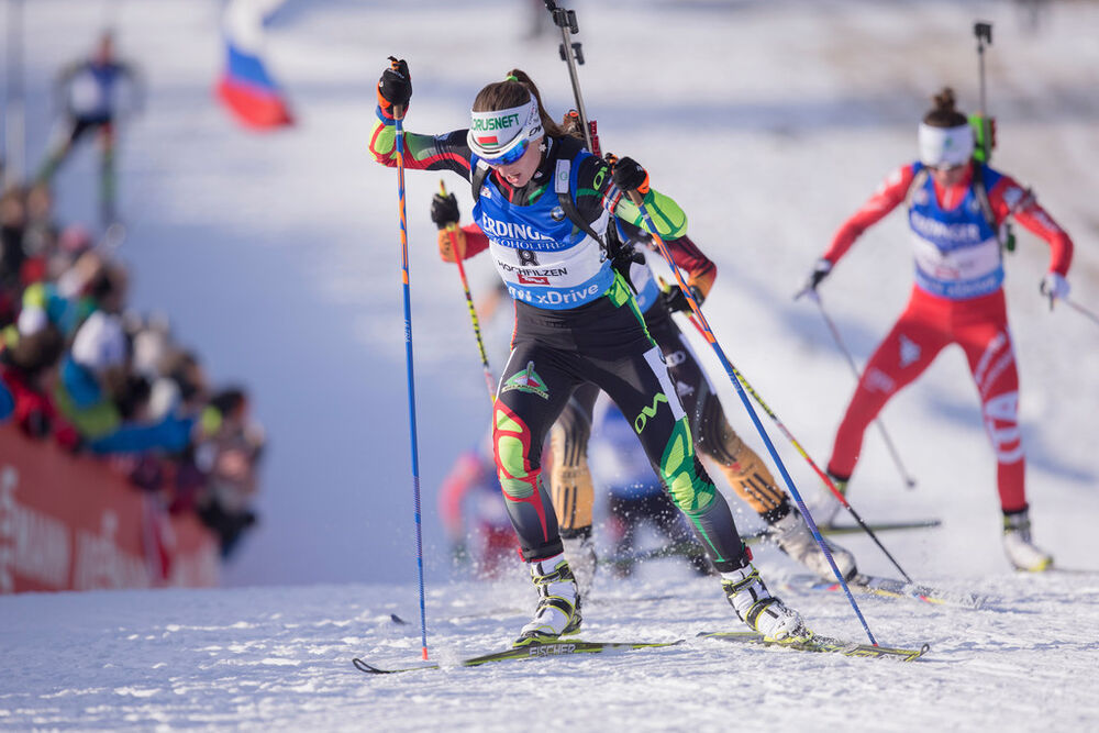 14.12.2014, Hochfilzen, Austria (AUT): Darya Domracheva (BLR)- IBU world cup biathlon, pursuit women, Hochfilzen (AUT). www.nordicfocus.com. © Manzoni/NordicFocus. Every downloaded picture is fee-liable.