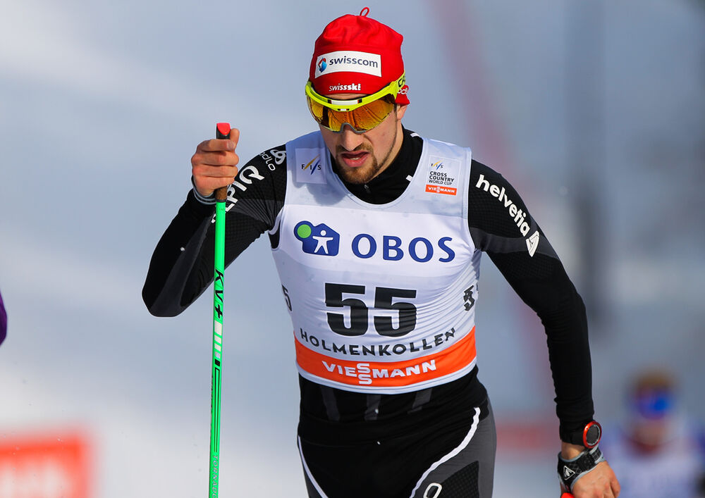 08.03.2014, Oslo, Norway (NOR): Ueli Schnider (SUI)- FIS world cup cross-country, mass men, Oslo (NOR). www.nordicfocus.com. © Laiho/NordicFocus. Every downloaded picture is fee-liable.