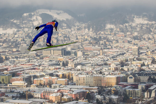 04.01.2015, Innsbruck, Austria (AUT):Michael Hayboeck (AUT), Fischer- FIS world cup ski jumping, four hills tournament, individual HS130, qualification, Innsbruck (AUT). www.nordicfocus.com. © Laiho/NordicFocus. Every downloaded picture is fee-liable. NordicFocus