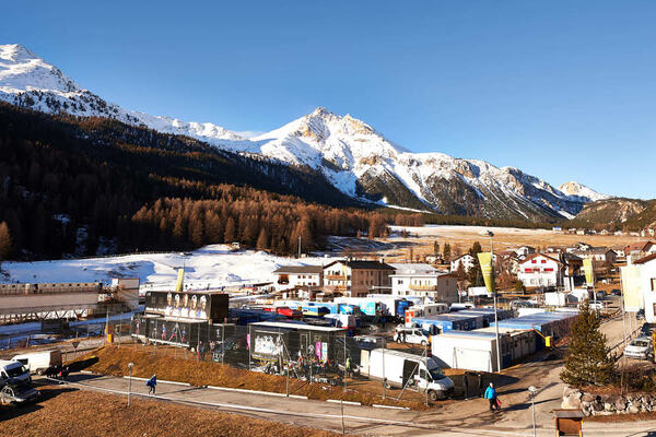 05.01.2015, Val Mustair, Switzerland (SUI): overview of the Team area in Val Mustair- FIS world cup cross-country, tour de ski, training, Val Mustair (SUI). www.nordicfocus.com. © Felgenhauer/NordicFocus. Every downloaded picture is fee-liable. NordicFocus