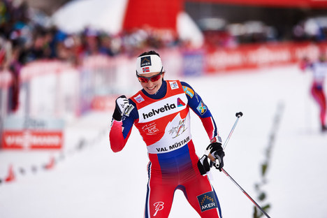 06.01.2015, Val Mustair, Switzerland (SUI): Marit Bjoergen (NOR)- FIS world cup cross-country, tour de ski, individual sprint, Val Mustair (SUI). www.nordicfocus.com. © Felgenhauer/NordicFocus. Every downloaded picture is fee-liable. NordicFocus 06.01.2015, Val Mustair, Switzerland (SUI): Marit Bjoergen (NOR)- FIS world cup cross-country, tour de ski, individual sprint, Val Mustair (SUI). www.nordicfocus.com. © Felgenhauer/NordicFocus. Every downloaded picture is fee-liable.
