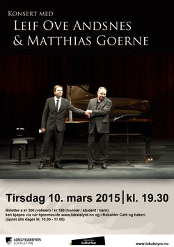 Leif Ove Andsnes og Matthias Goerne plakat
