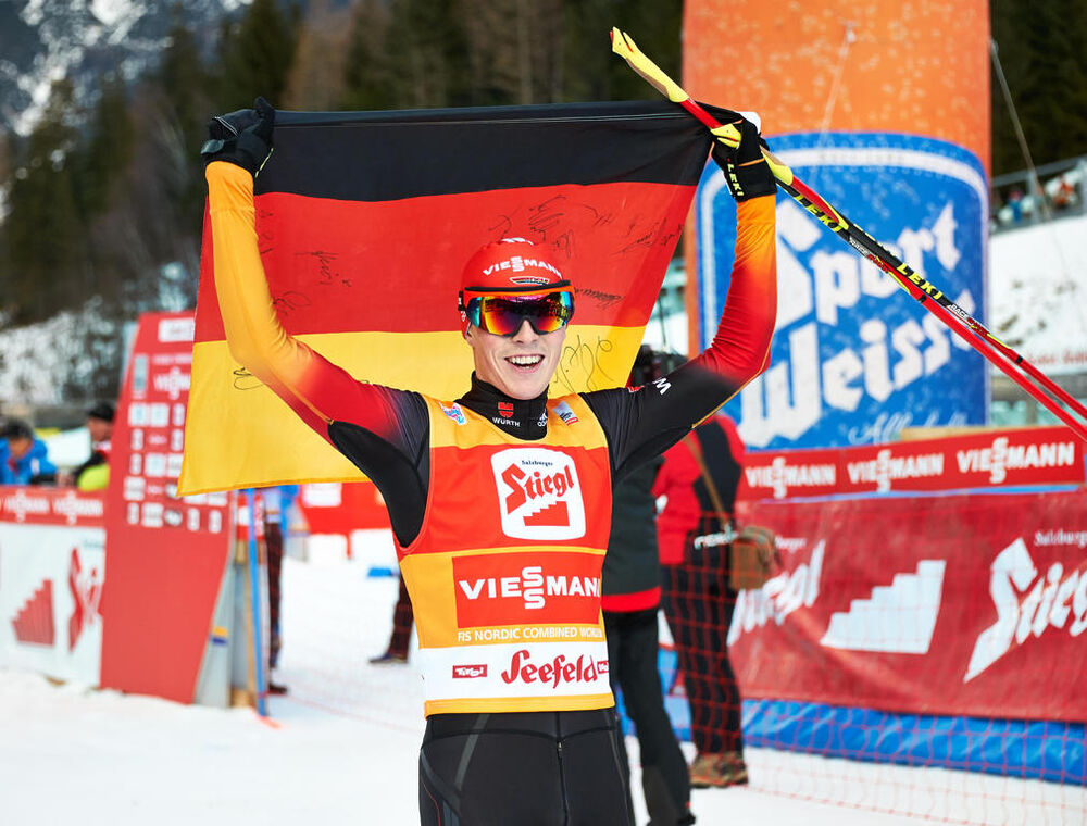 19.01.2014, Seefeld, Austria (AUT): Eric Frenzel (GER)- FIS world cup nordic combined, individual gundersen HS109/15km, Seefeld (AUT). www.nordicfocus.com. © Felgenhauer/NordicFocus. Every downloaded picture is fee-liable.