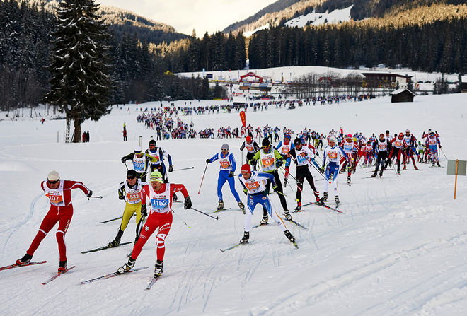 1500 ÅKARE fick en väldigt fin tur i Dolomitenlauf i Österrike under söndagen. Foto: NORDIC FOCUS