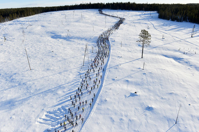 NU KAN DU åka hela vasaloppsspåret från Sälen till Mora. Foto: VASALOPPET