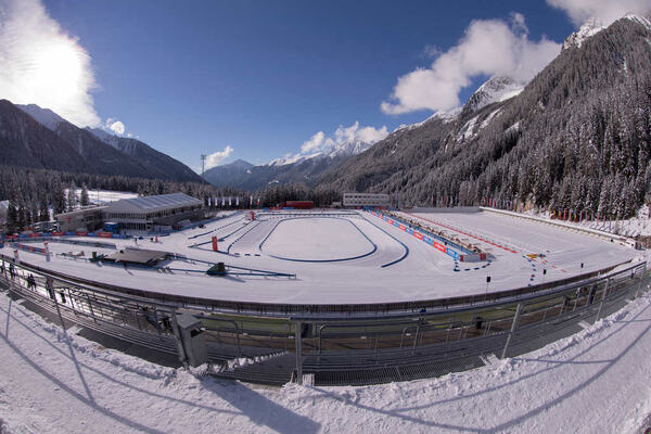 20.01.2015, Antholz, Italy (ITA): Event Feature: Track atmosphere in the modified Biathlon Stadium of Antholz- IBU world cup biathlon, training, Antholz (ITA). www.nordicfocus.com. © Manzoni/NordicFocus. Every downloaded picture is fee-liable. NordicFocus