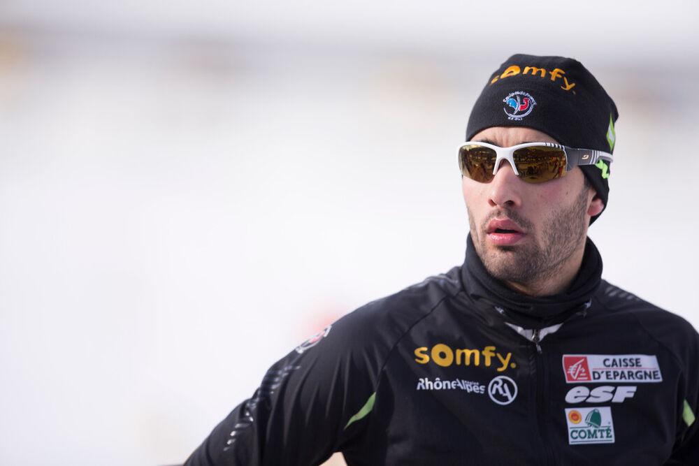 22.01.2015, Antholz, Italy (ITA): Martin Fourcade (FRA)- IBU world cup biathlon, sprint men, Antholz (ITA). www.nordicfocus.com. © Manzoni/NordicFocus. Every downloaded picture is fee-liable.