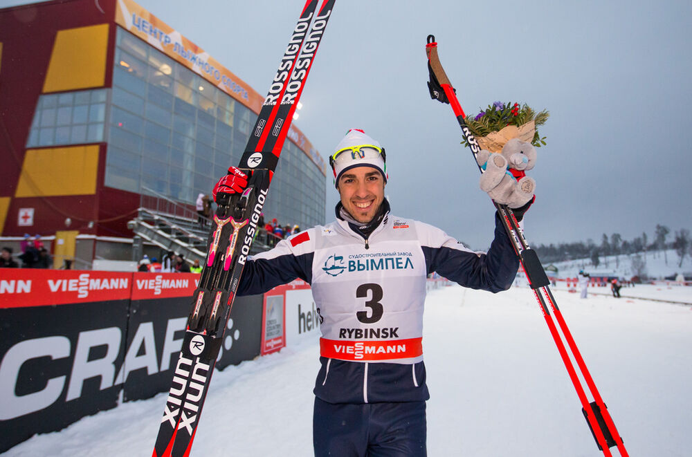 24.01.2015, Rybinsk, Russia (RUS): Federico Pellegrino (ITA), Rossignol, Rottefella- FIS world cup cross-country, individual sprint, Rybinsk (RUS). www.nordicfocus.com. © Laiho/NordicFocus. Every downloaded picture is fee-liable.