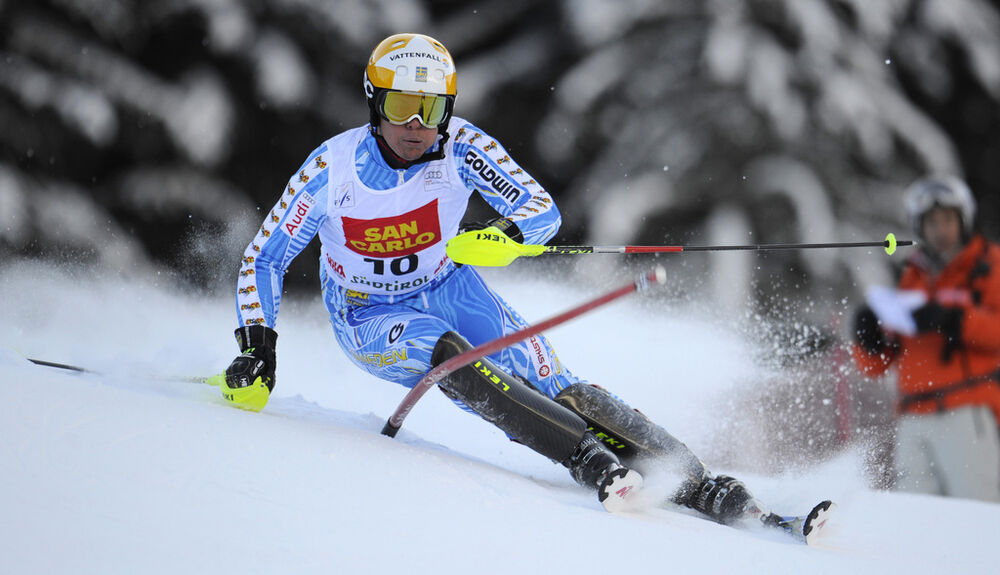 Ski World Cup 2011-2012 - Alta Badia (ITA) , 19 december 2011 - Slalom - Mattias Hargin (SWE)   --- (Gio Auletta/Pentaphoto)
