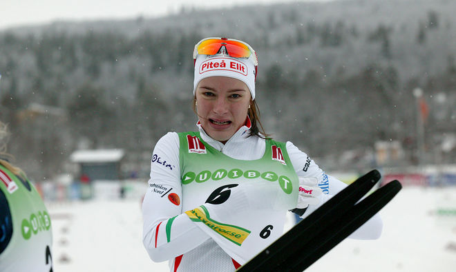 SOFIA HENRIKSSON har haft problem med en knoge, men hon kände inget i lördagens tävling i Härnösand. Foto/rights: MARCELA HAVLOVA/sweski.com