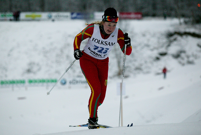 EMMA BACKÉN från Sveg var en av dom fyra svenskor som åkte öppningsdistansen på ungdoms-OS i Liechtenstein. Foto/rights: MARCELA HAVLOVA/sweski.com