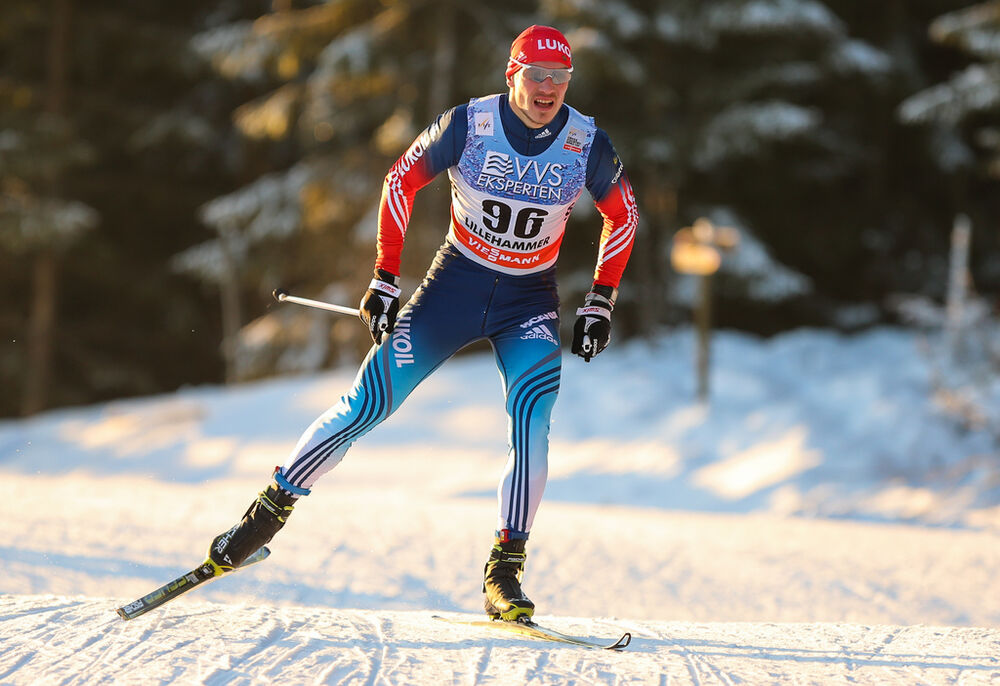 06.12.2014, Lillehammer, Norway (NOR): Andrey Larkov (RUS)- FIS world cup cross-country, 10km men, Lillehammer (NOR). www.nordicfocus.com. © Laiho/NordicFocus. Every downloaded picture is fee-liable.