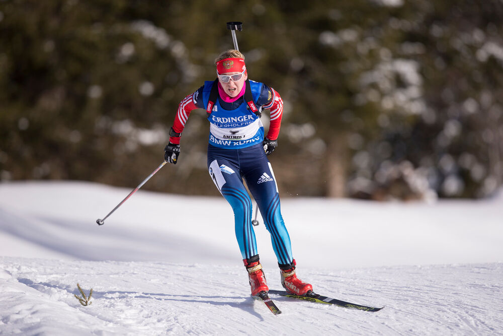 23.01.2015, Antholz, Italy (ITA): Ekaterina Glazyrina (RUS)- IBU world cup biathlon, sprint women, Antholz (ITA). www.nordicfocus.com. © Manzoni/NordicFocus. Every downloaded picture is fee-liable.