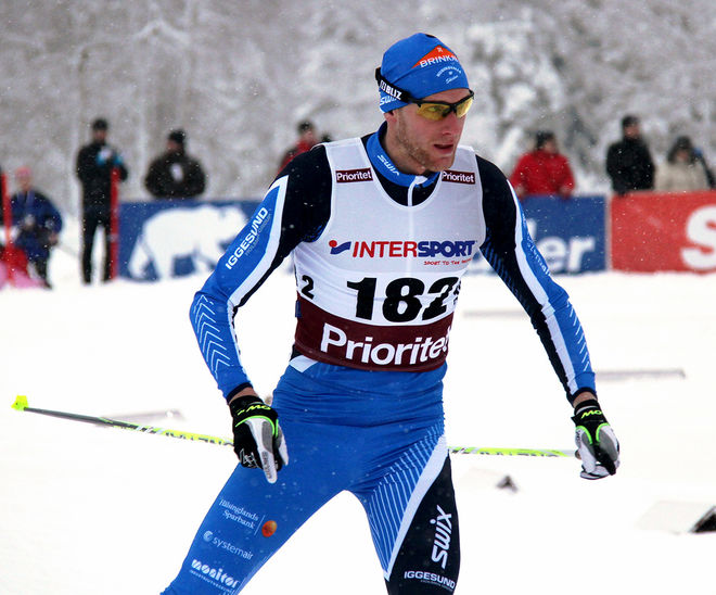 DANIEL RICHARDSSON revanscherade sig för en svag insats i skiathlon med silver på 15 km. Foto: THORD ERIC NILSSON
