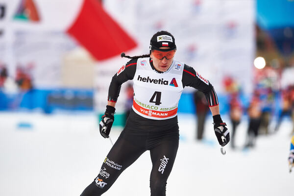 08.01.2015, Cortina-Toblach, Italy (ITA): Justyna Kowalczyk (POL)- FIS world cup cross-country, tour de ski, pursuit women, Cortina-Toblach (ITA). www.nordicfocus.com. © Felgenhauer/NordicFocus. Every downloaded picture is fee-liable. NordicFocus