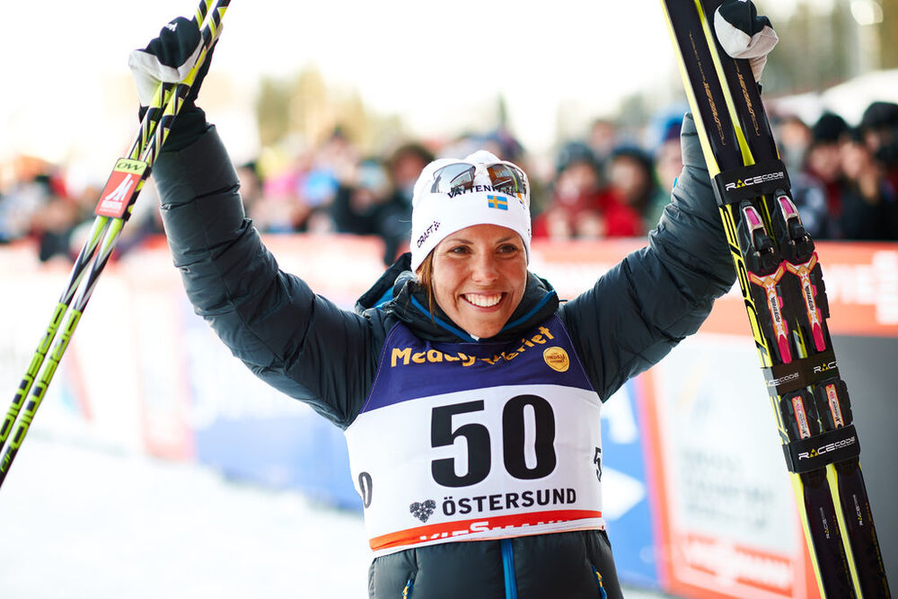 15.02.2015, Oestersund, Sweden (SWE): Charlotte Kalla (SWE)- FIS world cup cross-country, 10km women, Oestersund (SWE). www.nordicfocus.com. © Felgenhauer/NordicFocus. Every downloaded picture is fee-liable.