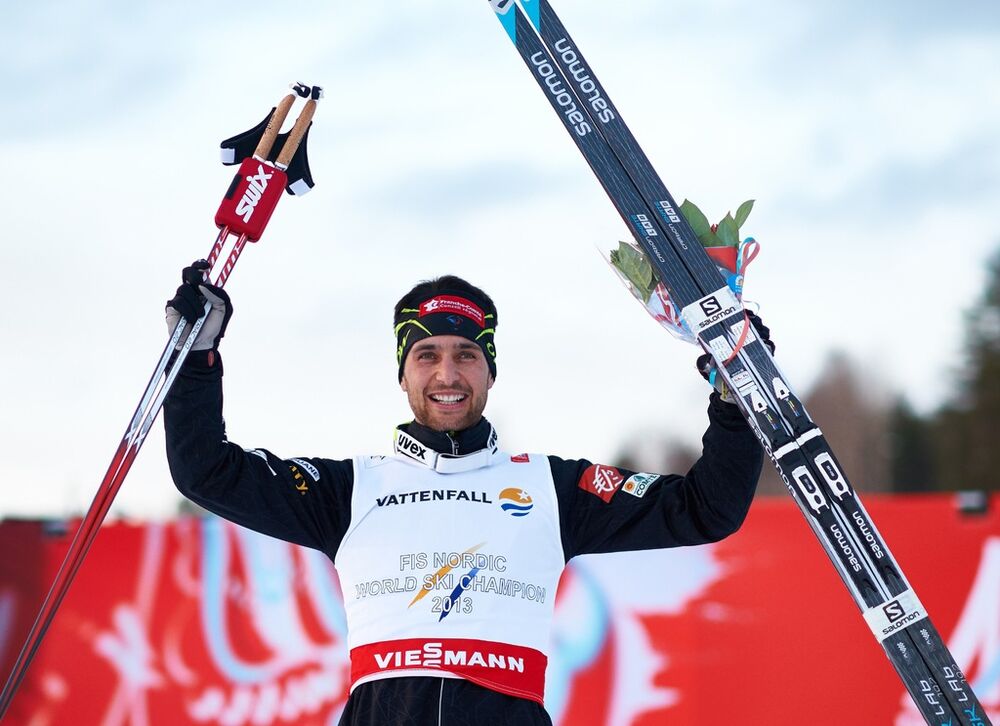 20.02.2015, Falun, Sweden (SWE): Jason Lamy Chappuis (FRA)- FIS nordic world ski championships, nordic combined, individual gundersen HS100/10km, Falun (SWE). www.nordicfocus.com. Â© NordicFocus. Every downloaded picture is fee-liable.