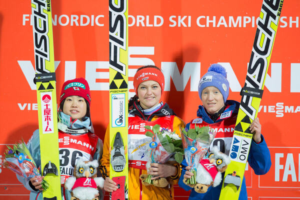 20.02.2015, Falun, Sweden (SWE): Carina Vogt (GER)- FIS nordic world ski championships, ski jumping ladies, individual HS100, Falun (SWE). www.nordicfocus.com. © NordicFocus. Every downloaded picture is fee-liable. NordicFocus