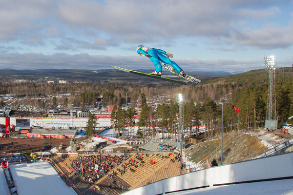 22.02.2015, Falun, Sweden (SWE): Maxime Laheurte (FRA)- FIS nordic world ski championships, nordic combined, team HS100/4x5km, Falun (SWE). www.nordicfocus.com. © NordicFocus. Every downloaded picture is fee-liable. NordicFocus
