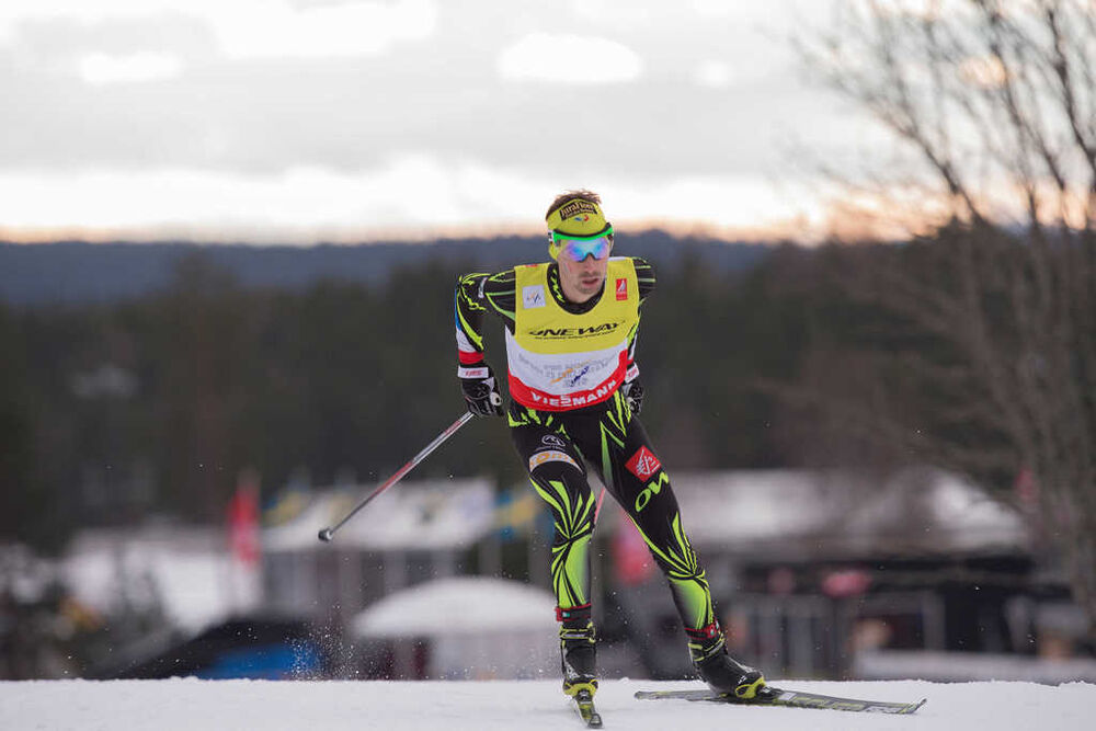 22.02.2015, Falun, Sweden (SWE): Maxime Laheurte (FRA)- FIS nordic world ski championships, nordic combined, team HS100/4x5km, Falun (SWE). www.nordicfocus.com. © NordicFocus. Every downloaded picture is fee-liable.