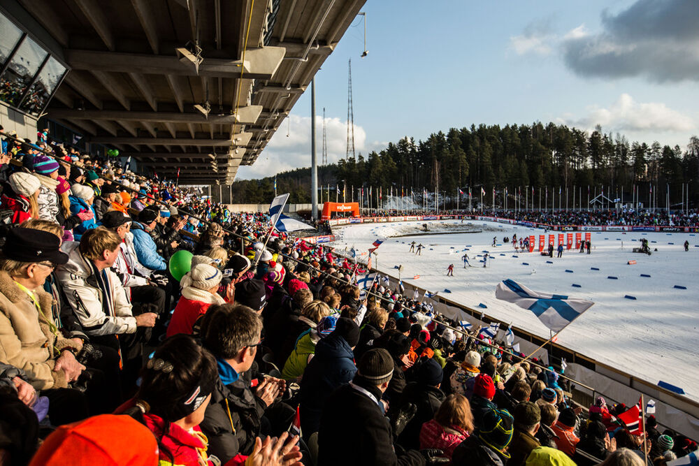 01.03.2014, Lahti, Finland (FIN): general view at the stadium during the race- FIS world cup cross-country, individual sprint, Lahti (FIN). www.nordicfocus.com. © Laiho/NordicFocus. Every downloaded picture is fee-liable.