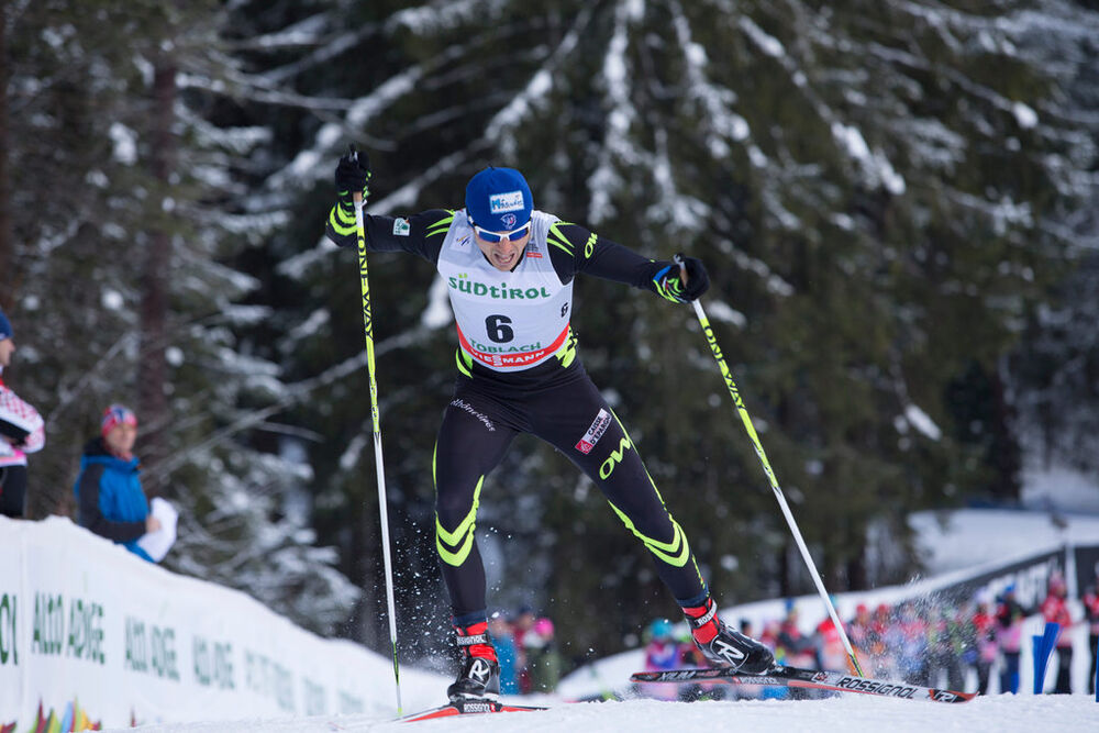 02.02.2014, Toblach, Italy (ITA): Cyril Gaillard (FRA)- FIS world cup cross-country, individual sprint, Toblach (ITA). www.nordicfocus.com. © Manzoni/NordicFocus. Every downloaded picture is fee-liable.