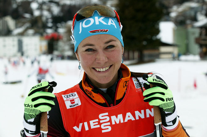 STEFFI BÖHLER vann teamsprinten i Boden tillsammans med Denise Herrmann - det är hälften av Tysklands bronslag från OS-stafetten i Sochi 2014! Foto/rights: KJELL-ERIK KRISTIANSEN/sweski.com