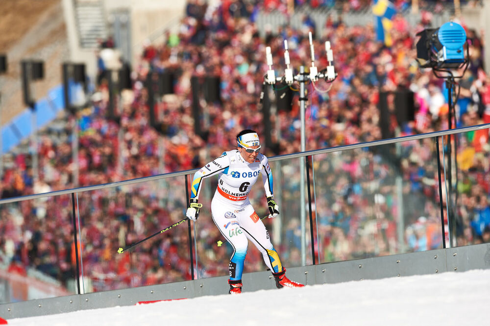 15.03.2015, Oslo, Norway (NOR): Charlotte Kalla (SWE)- FIS world cup cross-country, mass women, Oslo (NOR). www.nordicfocus.com. © Felgenhauer/NordicFocus. Every downloaded picture is fee-liable.