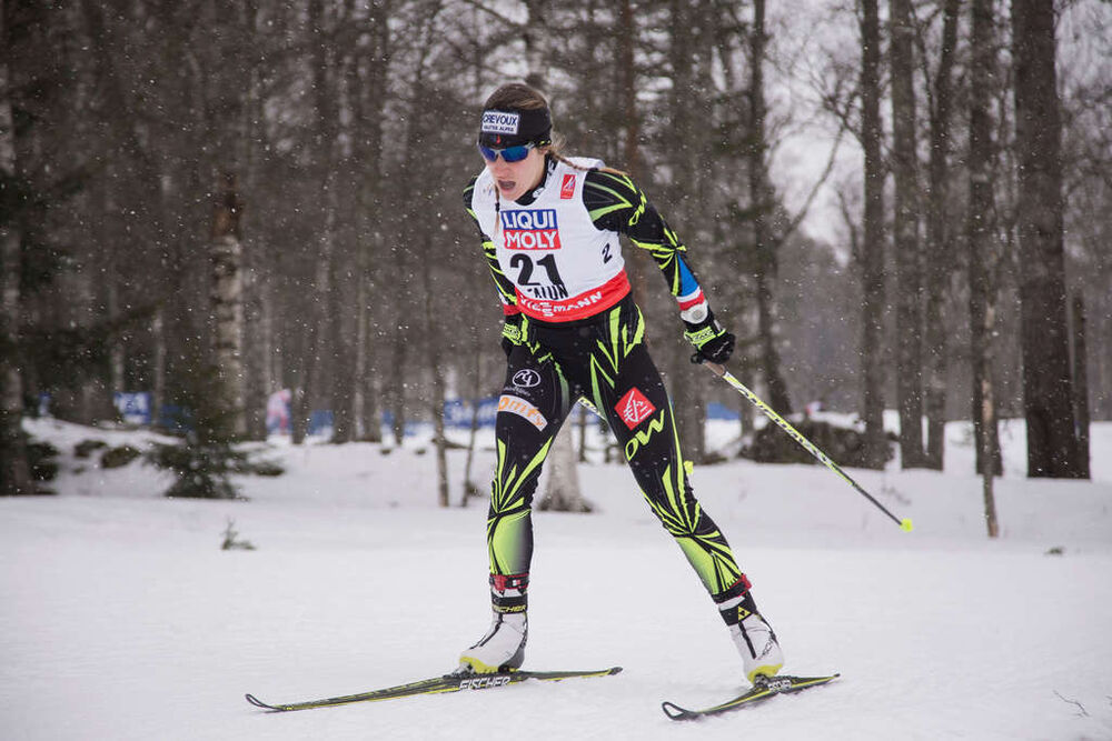 24.02.2015, Falun, Sweden (SWE): Coraline Thomas Hugue (FRA)- FIS nordic world ski championships, cross-country, 10km women, Falun (SWE). www.nordicfocus.com. © NordicFocus. Every downloaded picture is fee-liable.