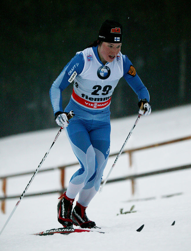 KRISTA PÄRMÄKOSKI vann finska mästerskapen på 30 km för damer. Foto/rights: MARCELA HAVLOVA/sweski.com