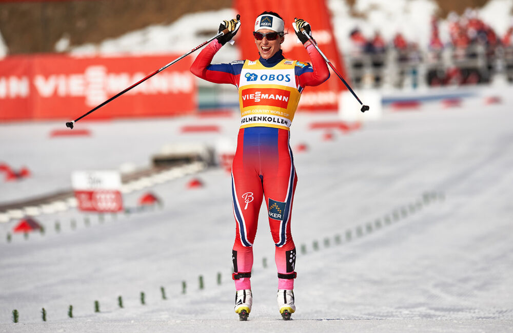 15.03.2015, Oslo, Norway (NOR): Marit Bjoergen (NOR)- FIS world cup cross-country, mass women, Oslo (NOR). www.nordicfocus.com. © Felgenhauer/NordicFocus. Every downloaded picture is fee-liable.
