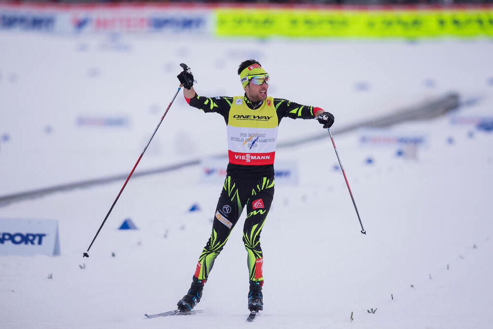28.02.2015, Falun, Sweden (SWE): Jason Lamy-Chappuis (FRA)- FIS nordic world ski championships, nordic combined, team sprint HS134/2x7.5km, Falun (SWE). www.nordicfocus.com. © NordicFocus. Every downloaded picture is fee-liable.