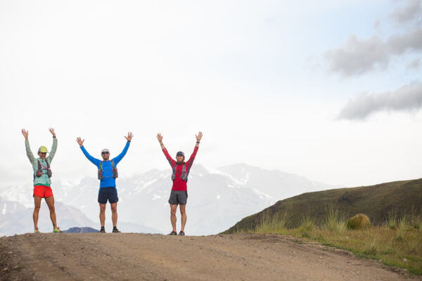 Krissy Moehl, Luke Nelson, and Jeff Browning runner beauty shots - Day 6 James Q Martin