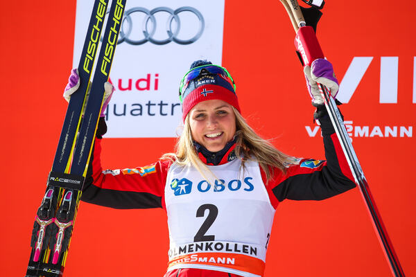 15.03.2015, Oslo, Norway (NOR): Therese Johaug (NOR), Fischer, Swix, Rottefella- FIS world cup cross-country, mass women, Oslo (NOR). www.nordicfocus.com. © Laiho/NordicFocus. Every downloaded picture is fee-liable. NordicFocus