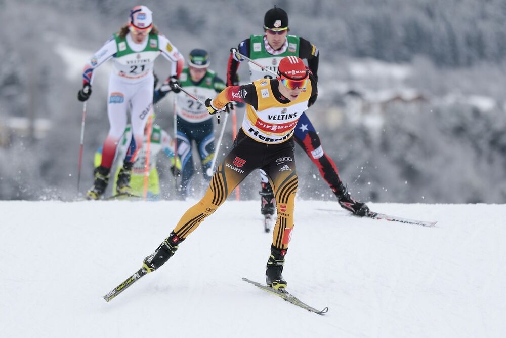 30.01.2015, Val di Fiemme, Italy (ITA): Eric  Frenzel (GER) - FIS world cup nordic combined, individual gundersen HS134/10km, Val di Fiemme (ITA). www.nordicfocus.com. Â© Modica/NordicFocus. Every downloaded picture is fee-liable.