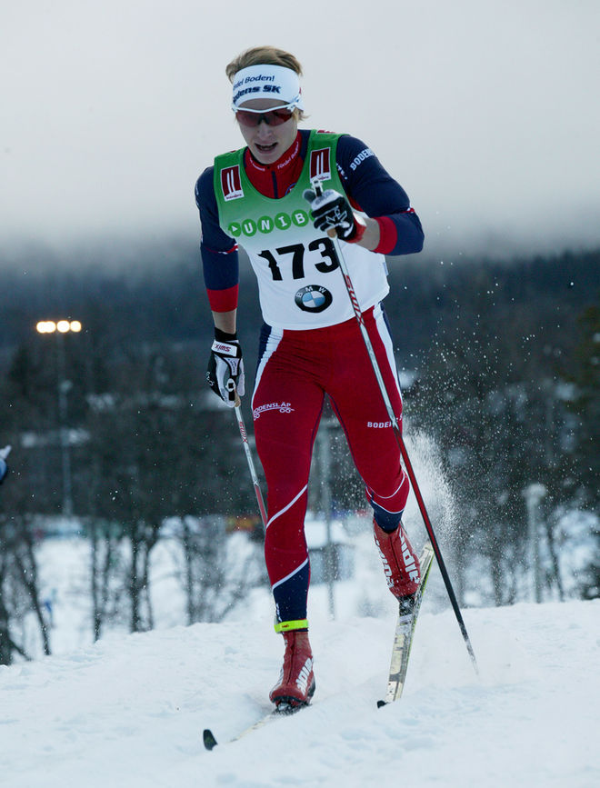 VIKTOR BRÄNNMARK, fostrad i Älvsbyn och tävlande för Bodens SK, är klar för Piteå Elit nästa säsong. Det är också lovande Lisa Vinsa från Jukkasjärvi. Foto/rights: MARCELA HAVLOVA/sweski.com