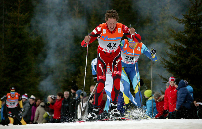 LARS BERGER har tre VM-guld som längdåkare och ett som skidskytt. Nu tvingas han lägga av med en efterhängsen knäskada. Foto/rights: KJELL-ERIK KRISTIANSEN/sweski.com