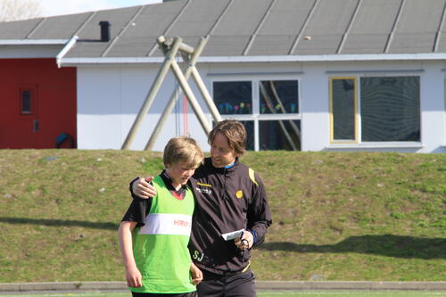 Trenersamling med Bodø Glimt_Stig og en av markørene