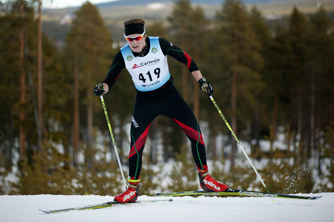 ERIK AXELSSON från Piteå har studerat ett år i Montana i USA och satsar på skidor ”over there”. Foto/rights: MOA MOLANDER KRISTIANSEN/sweski.com