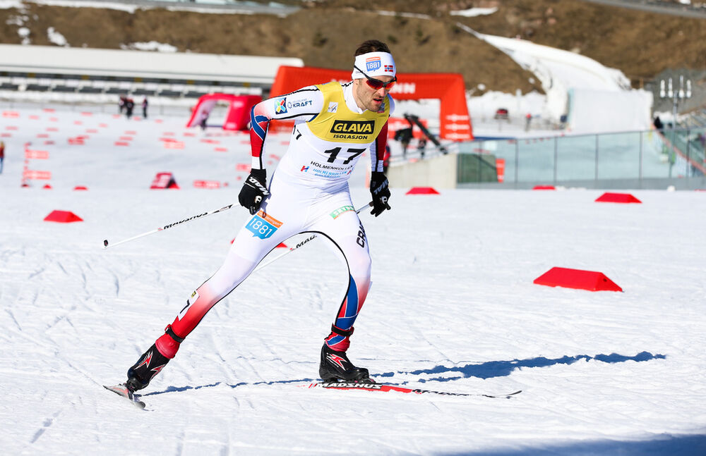 14.03.2015, Oslo, Norway (NOR): Magnus Moan (NOR), Madshus, Rottefella, Craft- FIS world cup nordic combined, individual gundersen HS134/10km, Oslo (NOR). www.nordicfocus.com. © Laiho/NordicFocus. Every downloaded picture is fee-liable.